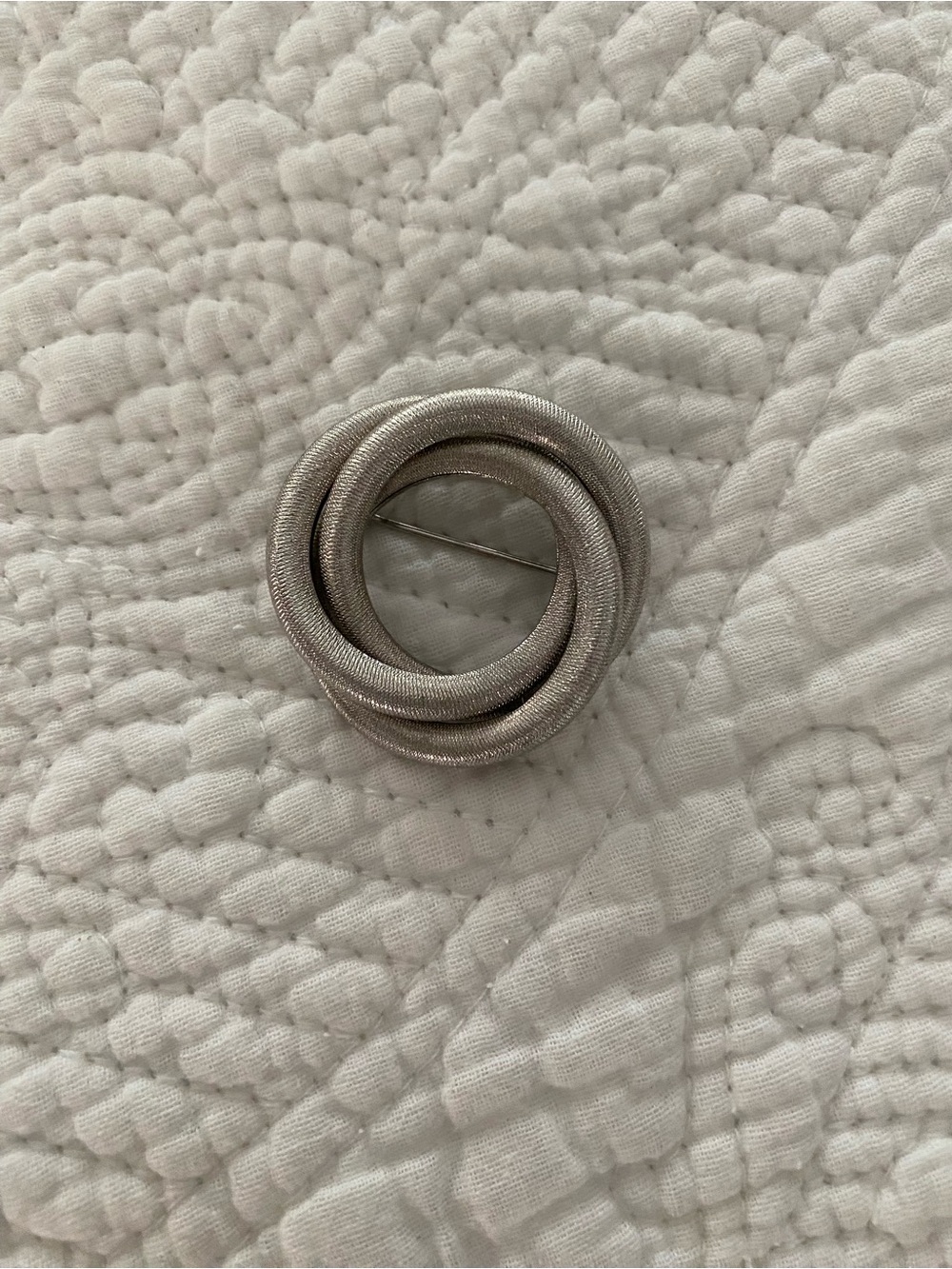 Sarah Coventry Vintage Silver-tone Coiled Circles Brooch